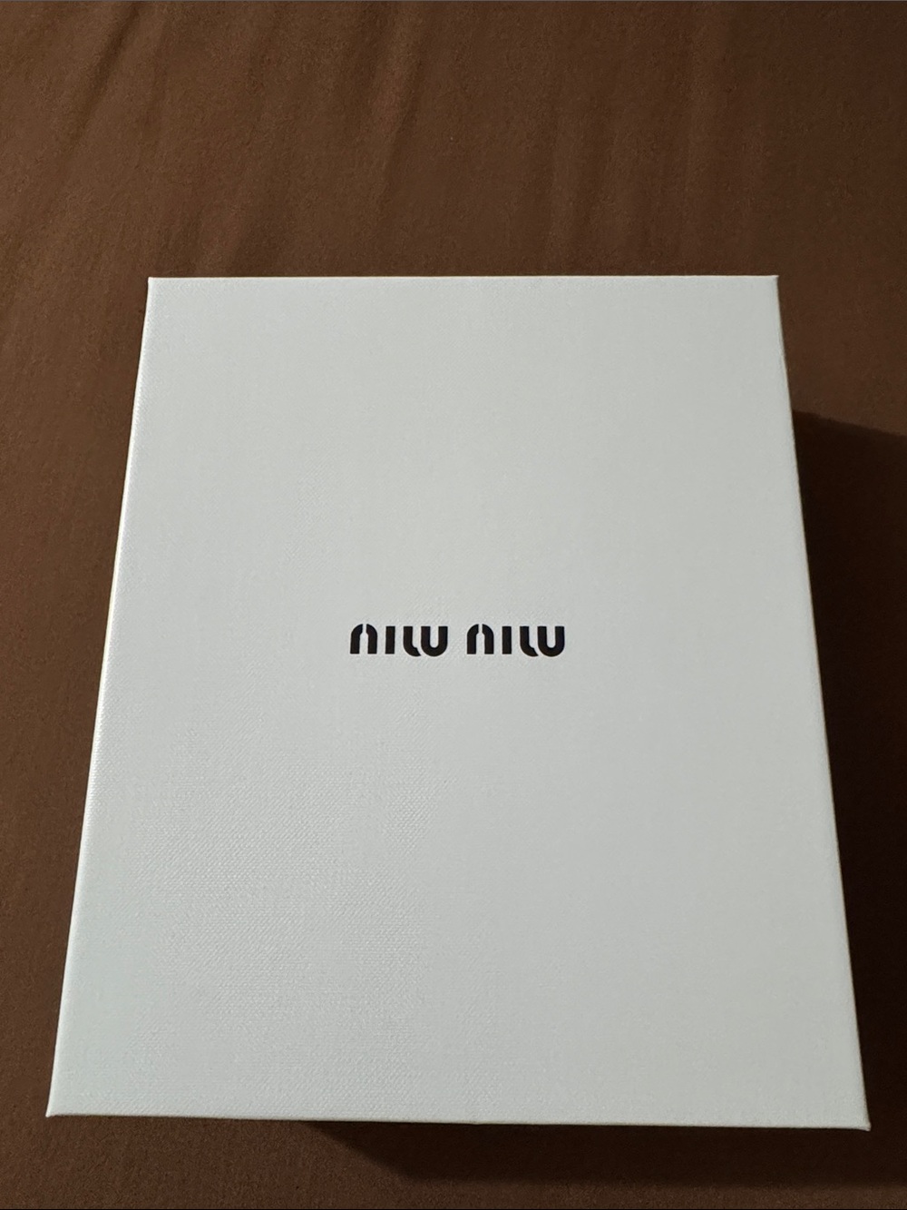 Miu Miu White Gift Box with Center Logo